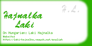 hajnalka laki business card